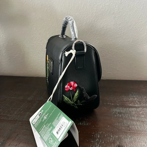 WICKED - I Feel Wicked Loungefly Embroidered Black Handbag - Picture 6 of 8